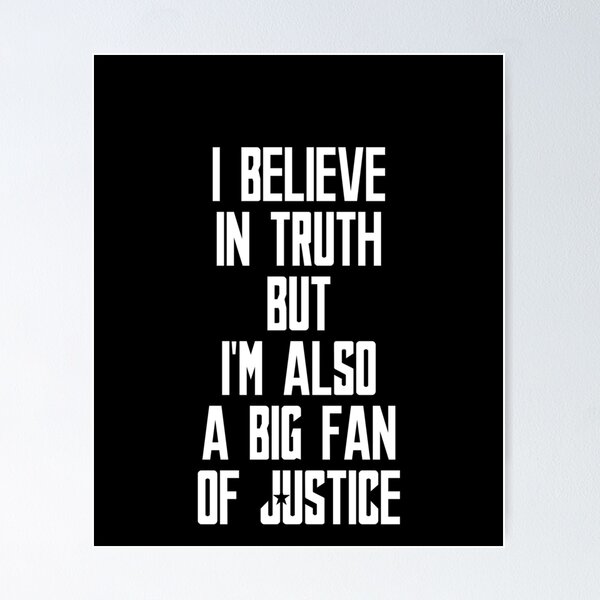 Item preview, Big Fan of Justice Graphic  designed and sold by DiscreetDesign.