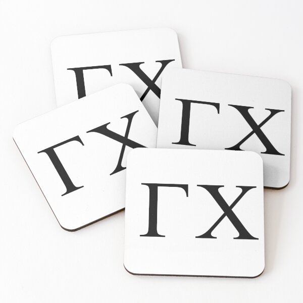 Item preview, Gamma Chi -- Black Greek Letters designed and sold by HeyGal  Shop.