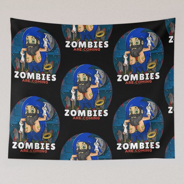 Item preview, Gaming Zombie Gnome Horror design Funny Hedgehog  designed and sold by AustinWas60231.