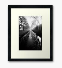 Film photography: Black and white morning Framed Print