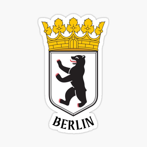  A-ONE Berlin Bear Germany 3D Landmark Magnet for Fridge  1PC+Coat of arms of Berlin Flag Embroidered Patch 1PC, Gift Fridge Magnet,  Combat Patch for Denim Jacket Shirts Tourist Souvenir C187+114 