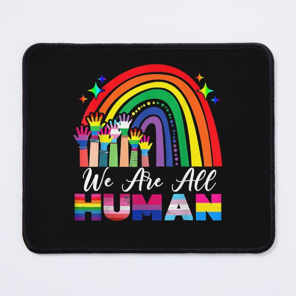 Item preview, We Are All Human Pride Ally LGBT Flag Gay Pride Month designed and sold by KuylerKnight.