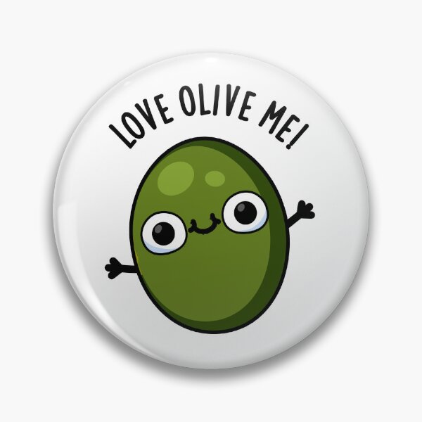 Item preview, Love Olive Me Cute Food Puns designed and sold by punnybone.