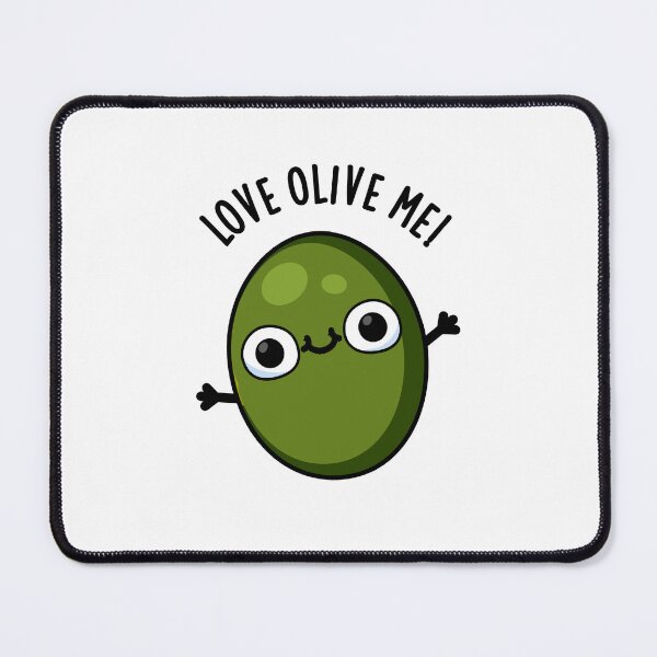 Item preview, Love Olive Me Cute Food Puns designed and sold by punnybone.