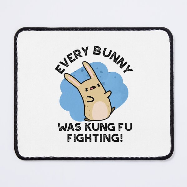 Item preview, Every Bunny Was Kung Fu Fighting Funny Rabbit Puns designed and sold by punnybone.
