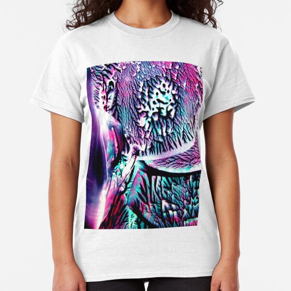 Teal Fuschia Abstract Classic T-Shirt