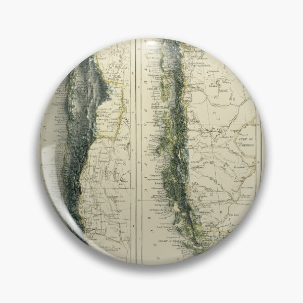 Item preview, 1892 Chile Relief Map 3D digitally-rendered designed and sold by ThinkAboutMaps.