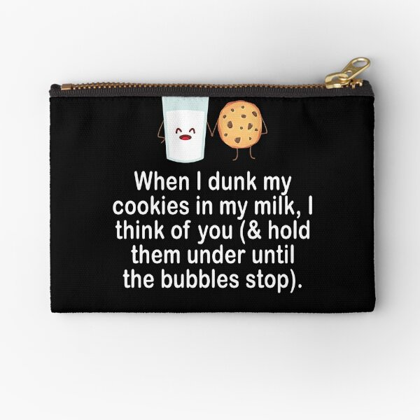 Milk & Cookies Zipper Pouch