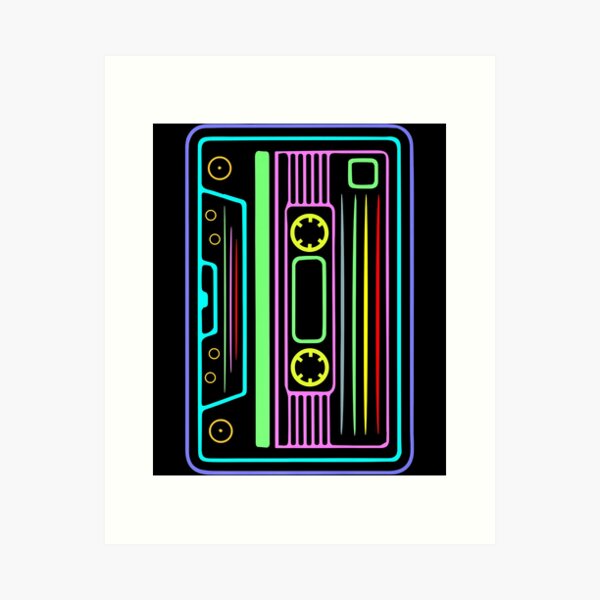 Artikel-Vorschau von 80er Jahre Musik Kassette Retro Vintage, designt und verkauft von nwaja-art.