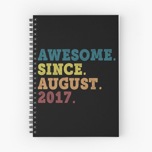 Item preview, Awesome Since August 2017 Retro Vintage 5th Birthday Gift designed and sold by designbychow.