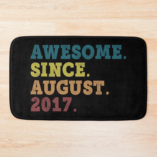 Item preview, Awesome Since August 2017 Retro Vintage 5th Birthday Gift designed and sold by designbychow.