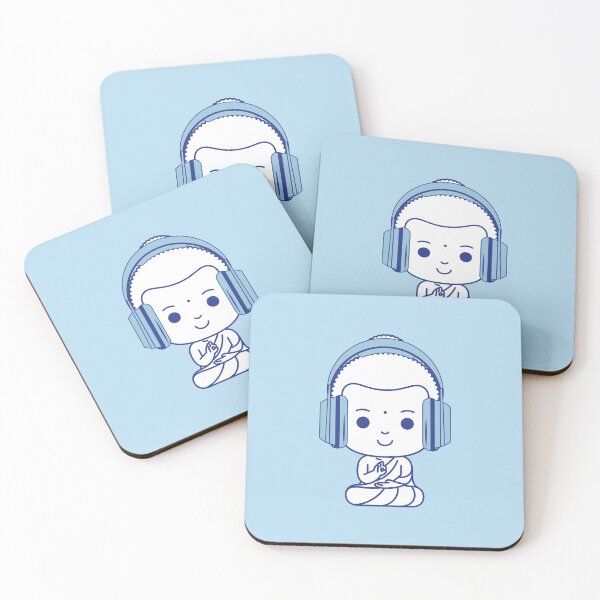 Item preview, DJ Buddhist Monk With Headphones As A Music Lover Or A DJ Player - Music Festival  designed and sold by Funwithmusic.