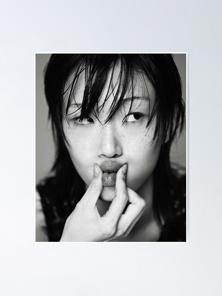 korean model sora choi digital portrait painting Poster for Sale by wruby