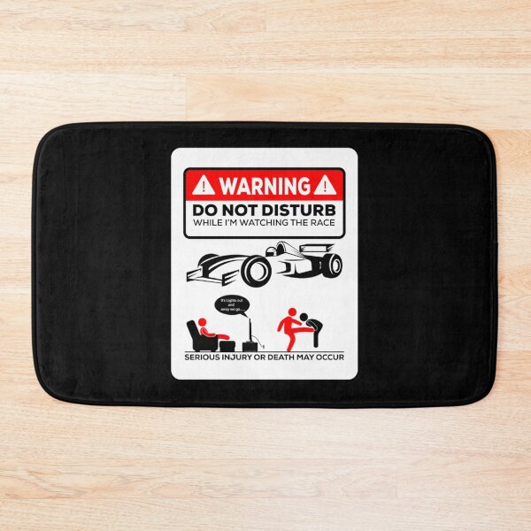 Item preview, Warning While I'm Watching F1 Essential T-Shirt designed and sold by amberk1cira.