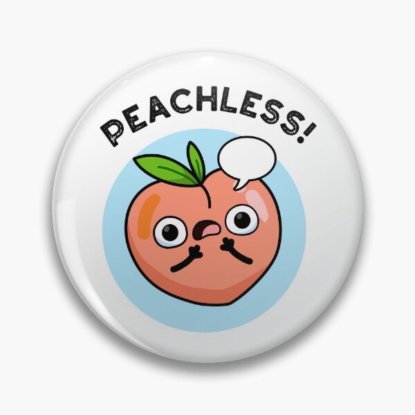 Item preview, Peachless Speechless Funny Peach Puns  designed and sold by punnybone.