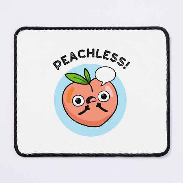 Item preview, Peachless Speechless Funny Peach Puns designed and sold by punnybone.