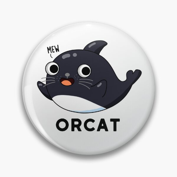 Item preview, Orcat Funny Cat Orca Puns  designed and sold by punnybone.