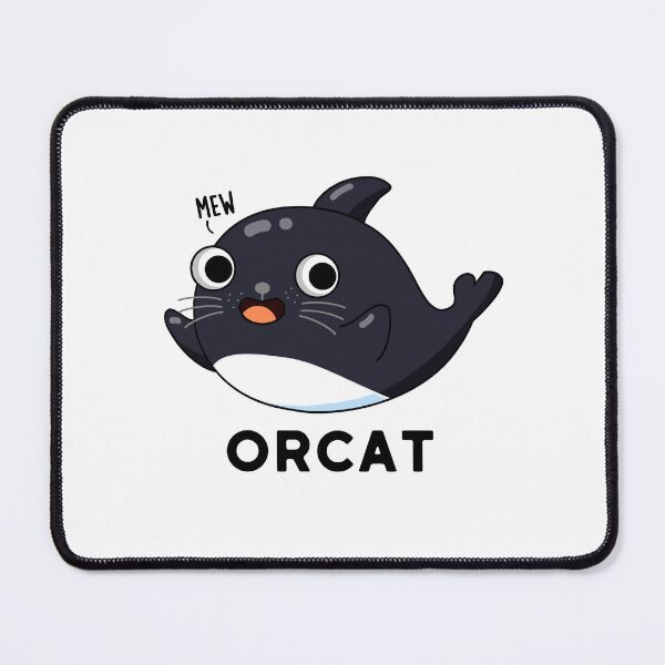 Item preview, Orcat Funny Cat Orca Puns designed and sold by punnybone.