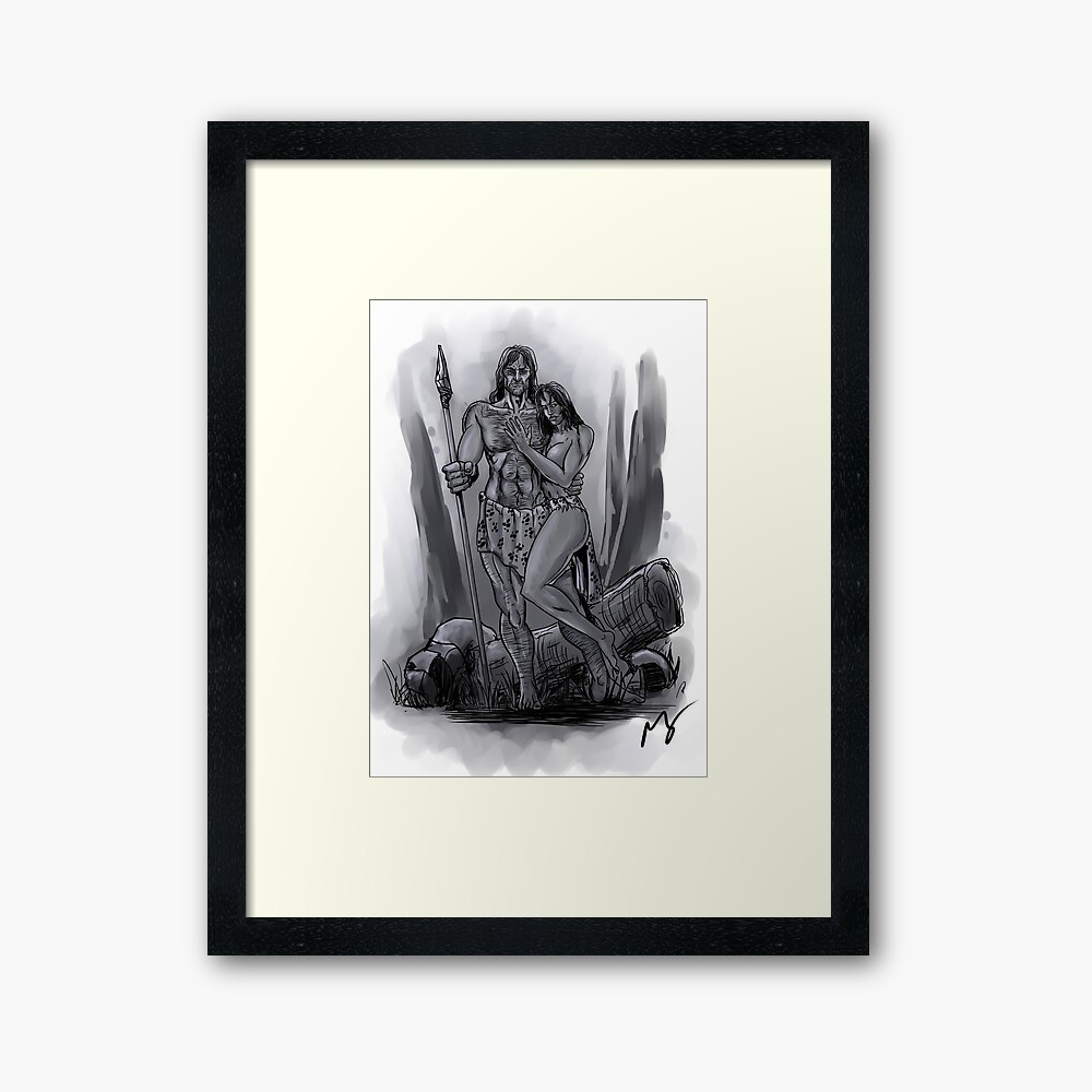 Spear And Fang Framed Art Print By Tomimt Redbubble
