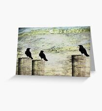 Three Little Birds Greeting Card