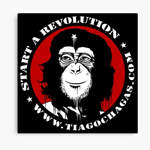 Start a revolution w Canvas Print
