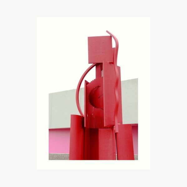 “Red Abstract Sculpture” Art Print by debramartz | Redbubble