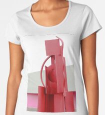 Red Abstract Sculpture Women's Premium T-Shirt