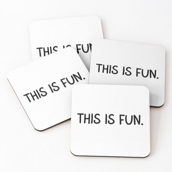 Item preview, This is fun | Sarcastic | Sarcasm | Deadpan | Text-Based | Light Background designed and sold by SidefatSayings.
