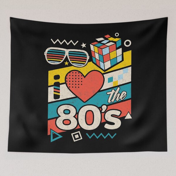 Item preview, I Love The 80s - 1980s Retro Party designed and sold by nwaja-art.