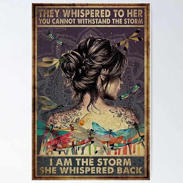 Warrior I AM The Storm Poster Painting canvas top 20*30inch