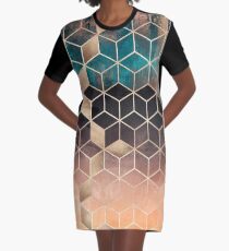Omre Dream Cubes Graphic T-Shirt Dress