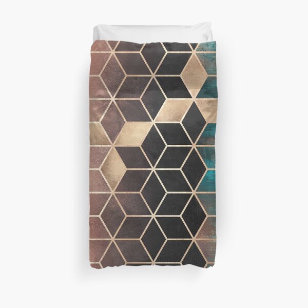 Ombre Dream Cubes Duvet Cover