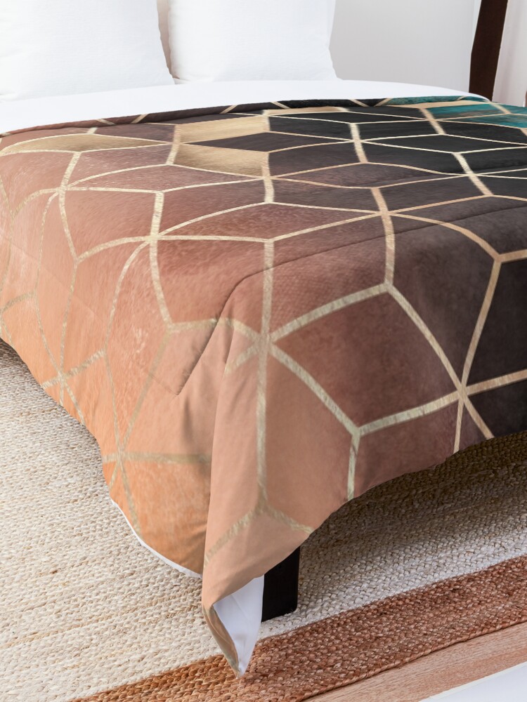 Alternate view of Ombre Dream Cubes Comforter