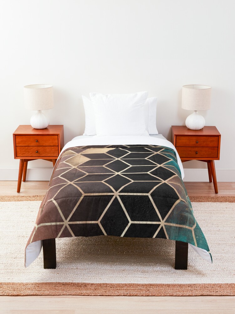 Alternate view of Ombre Dream Cubes Comforter