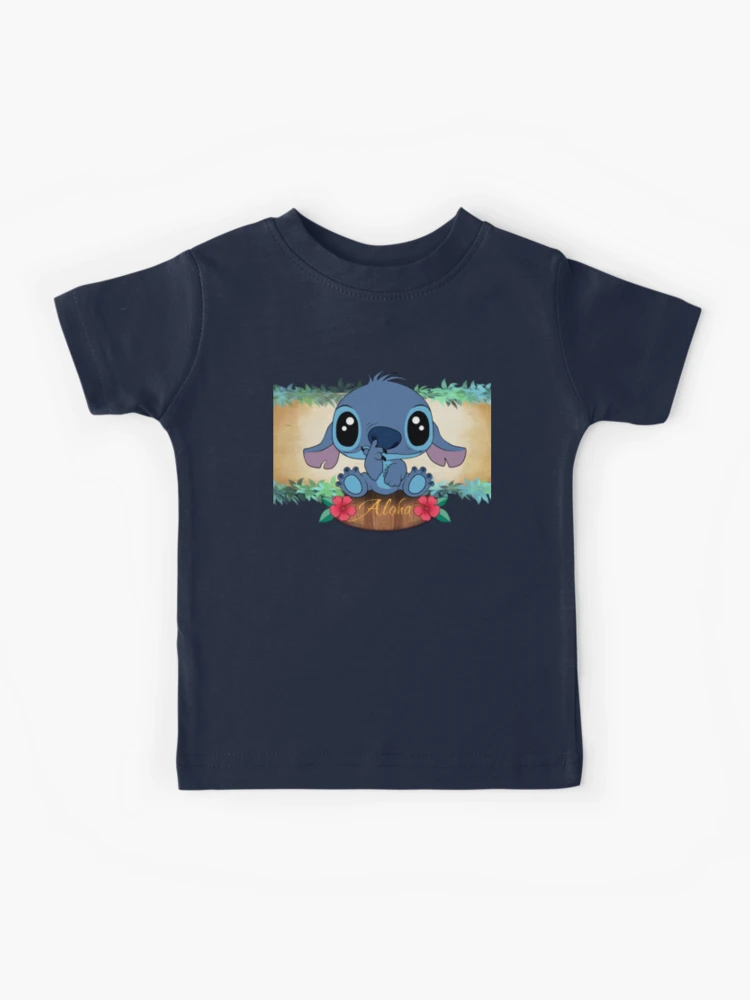 Tee Shirt Printed Stitch Child, Shirts Stitch Children