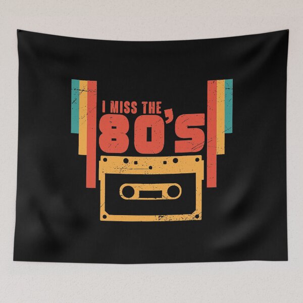Item preview, I Miss The 80s Retro Vintage Eighties Music designed and sold by nwaja-art.