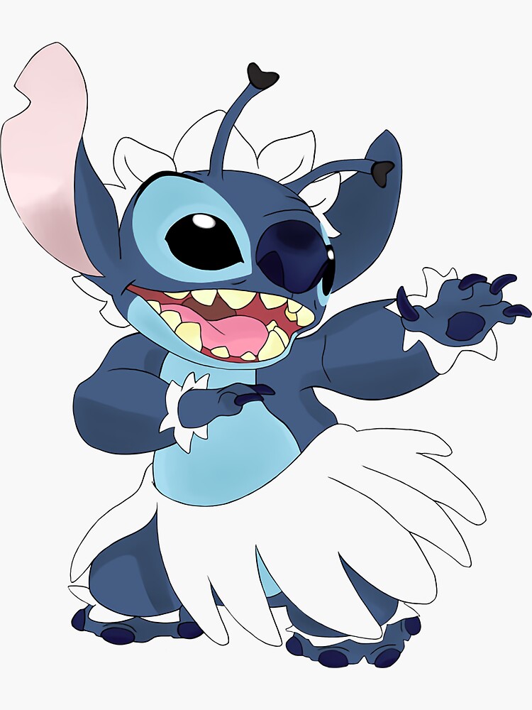 "Stitch Dancing Stitch/Best Seller Design For Men and Women" Sticker