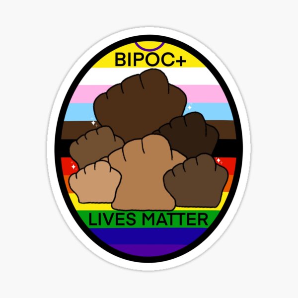 Aperçu de l'œuvre BIPOC+ Les vies comptent créée et vendue par glitterytoad.