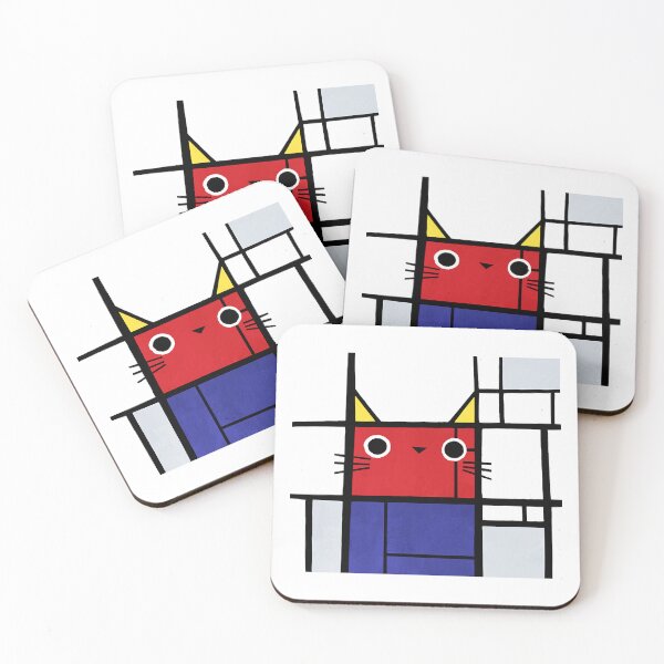 Item preview, Mondrian cat designed and sold by Riewans82.