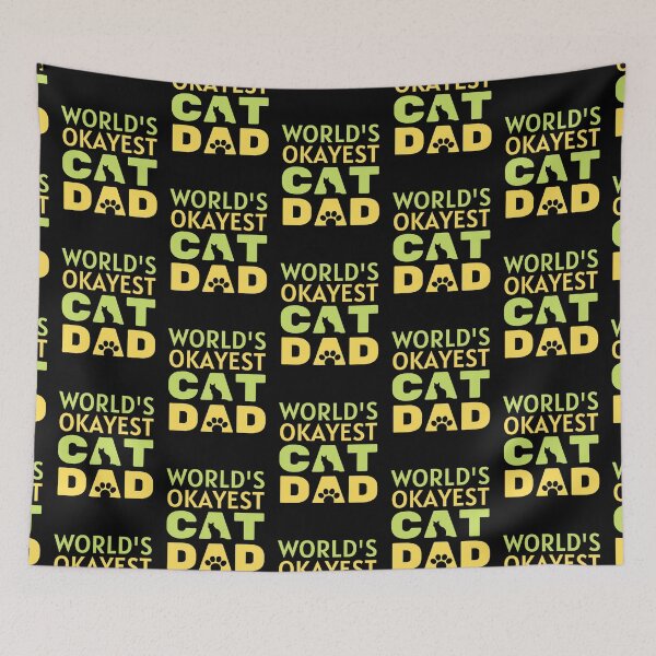 Item preview, World's Okayest Cat Dad | Funny Cat Dad Sarcastic Quotes  designed and sold by chetan786.