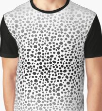 Small Random Dots Salmon Graphic T-Shirt