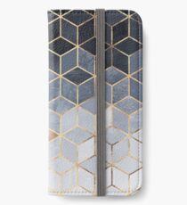 Soft Blue Gradient Cubes iPhone Wallet/Case/Skin
