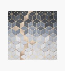 Soft Blue Gradient Cubes Scarf