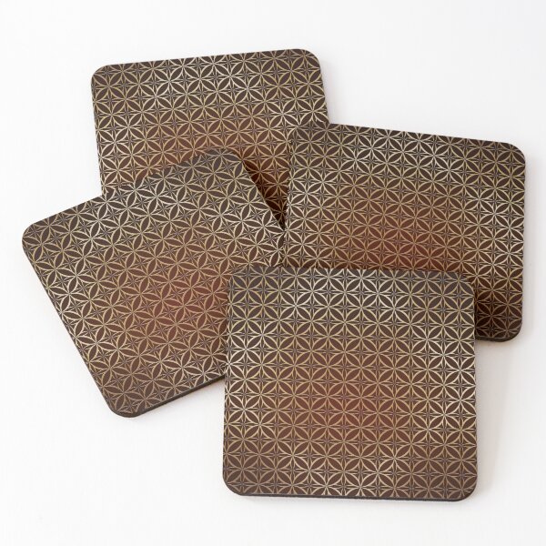 Item preview, Burnt Reddish Orange with Gold Pattern designed and sold by JadeRyder.