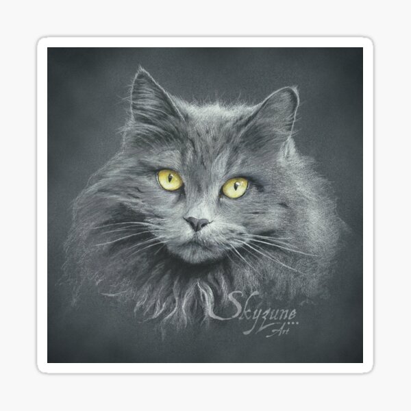 GOLDEN EYES by Skyzune ART Sticker