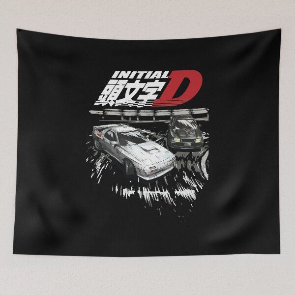 Item preview, Initial D - Mountain Drift Racing Tandem EVO iii vs FC rx-7 T-Shirt designed and sold by Olelanis723.
