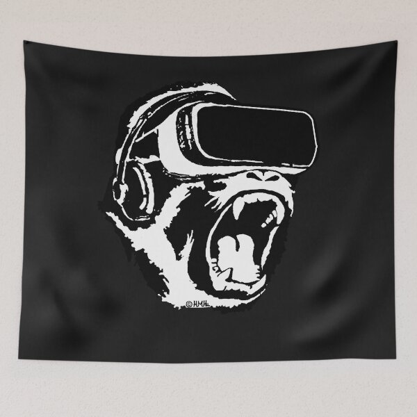 Artikelvorschau, VR-Gorilla-wesentliches T-Shirt entworfen und verkauft von JeremiahMcbride.