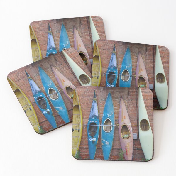 Item preview, Canoes in Mountain Town designed and sold by GremlinGalArt.
