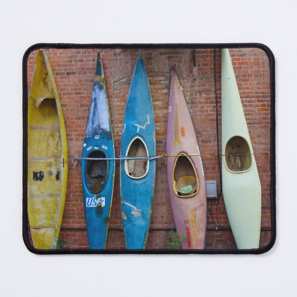 Item preview, Canoes in Mountain Town designed and sold by GremlinGalArt.