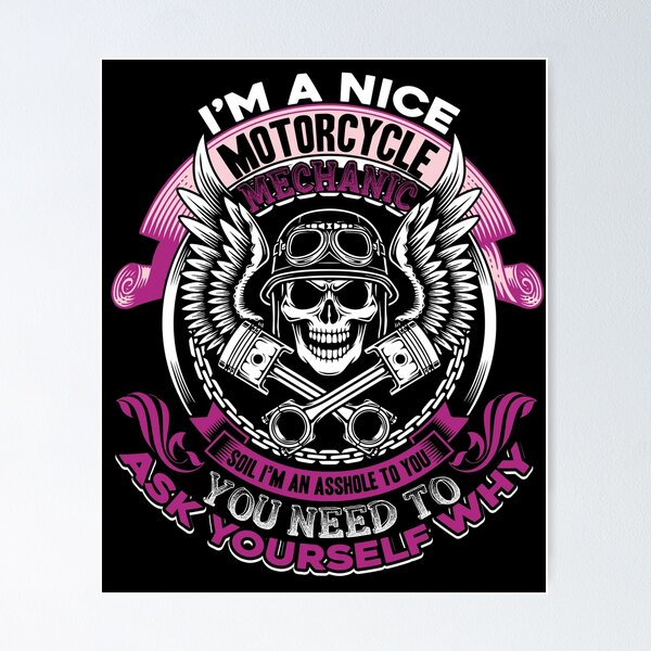 Item preview, I'm A Nice Motorcycle Mechanic designed and sold by UnknownArtistt.
